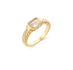 LARISA CZ STONE RING