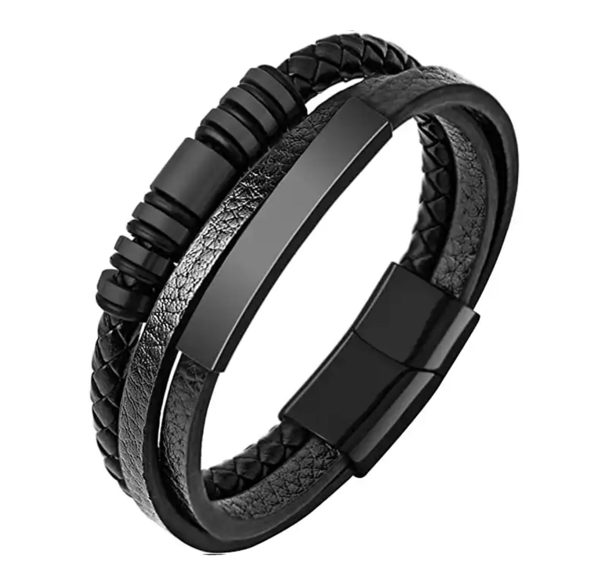 KINGSTON LEATHER TRIO BAND BRACELET
