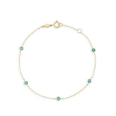 ACELINA STERLING SILVER TURQUOISE BRACELET