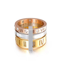 KORE ROMAN NUMERAL STACKABLE RING