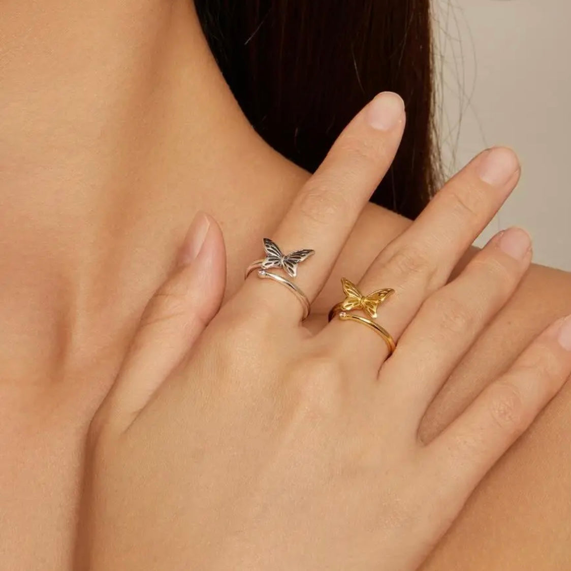 ACADIA STERLING SILVER BUTTERFLY RING