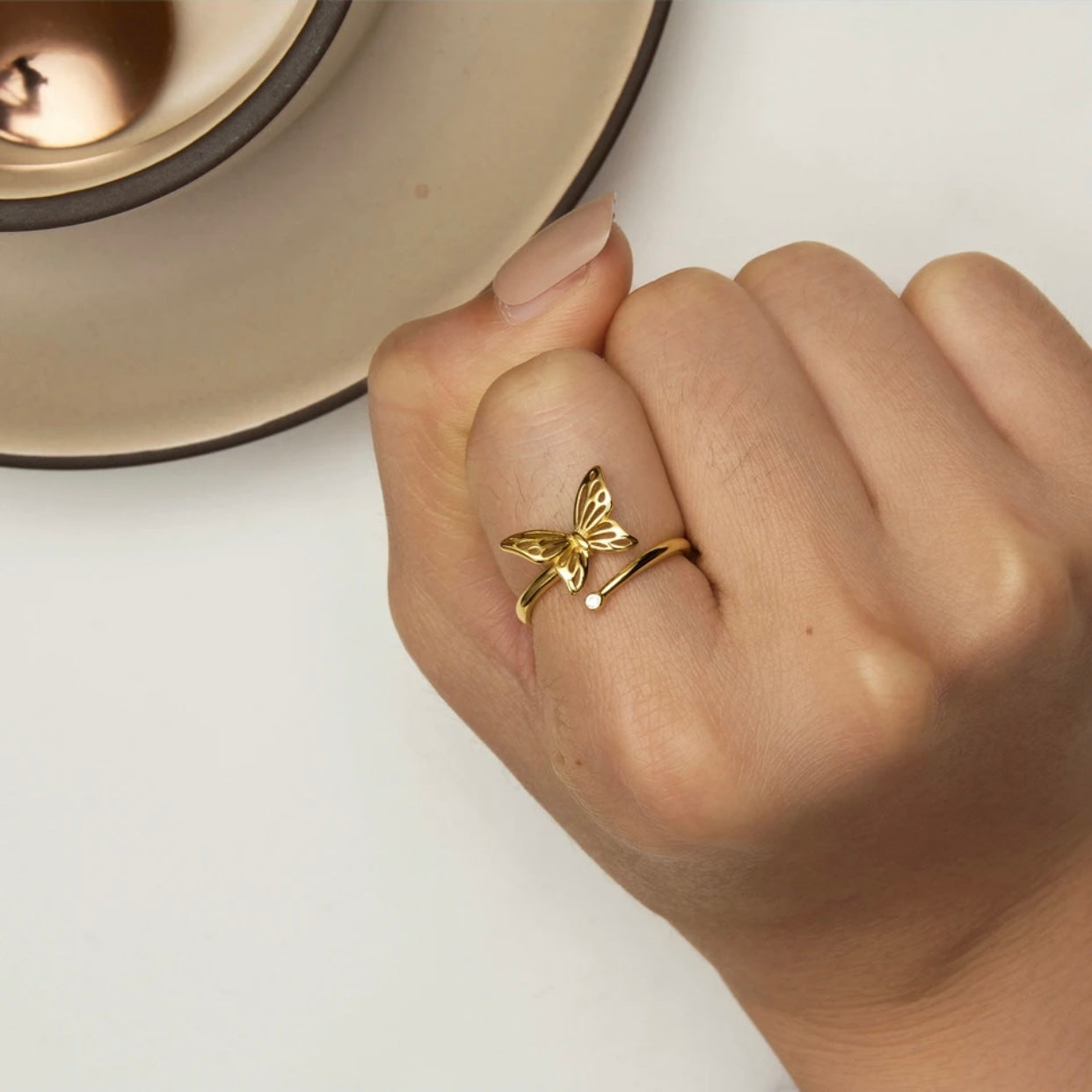 ACADIA STERLING SILVER BUTTERFLY RING