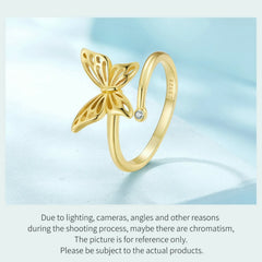 ACADIA STERLING SILVER BUTTERFLY RING