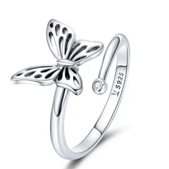 ACADIA STERLING SILVER BUTTERFLY RING