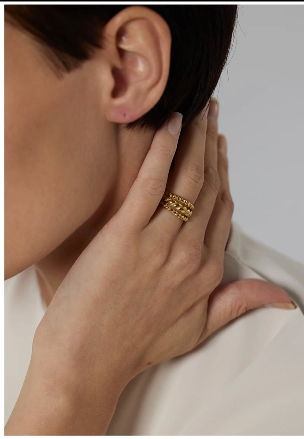 NADIA LINK CHAIN RING