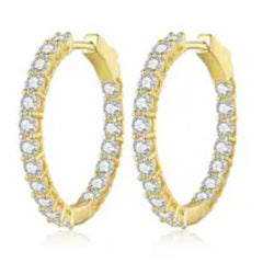 JACINTA STERLING SILVER PAVE EARRINGS