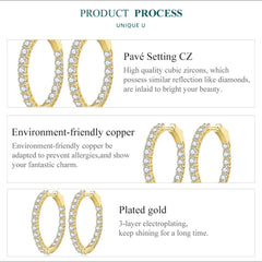 JACINTA STERLING SILVER PAVE EARRINGS