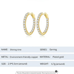 JACINTA STERLING SILVER PAVE EARRINGS