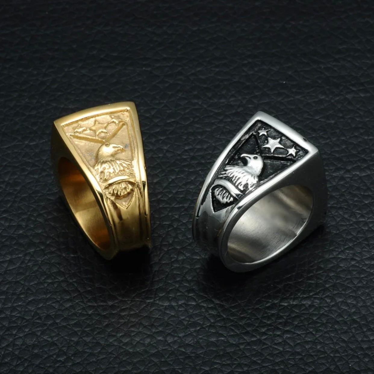 JACK TITANIUM STEEL EAGLE RING