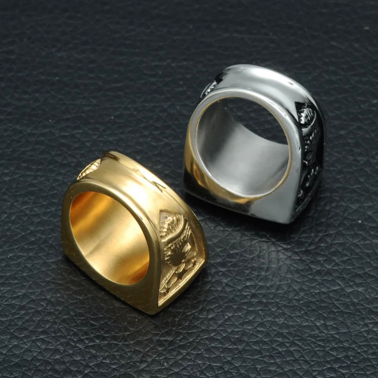 JACK TITANIUM STEEL EAGLE RING