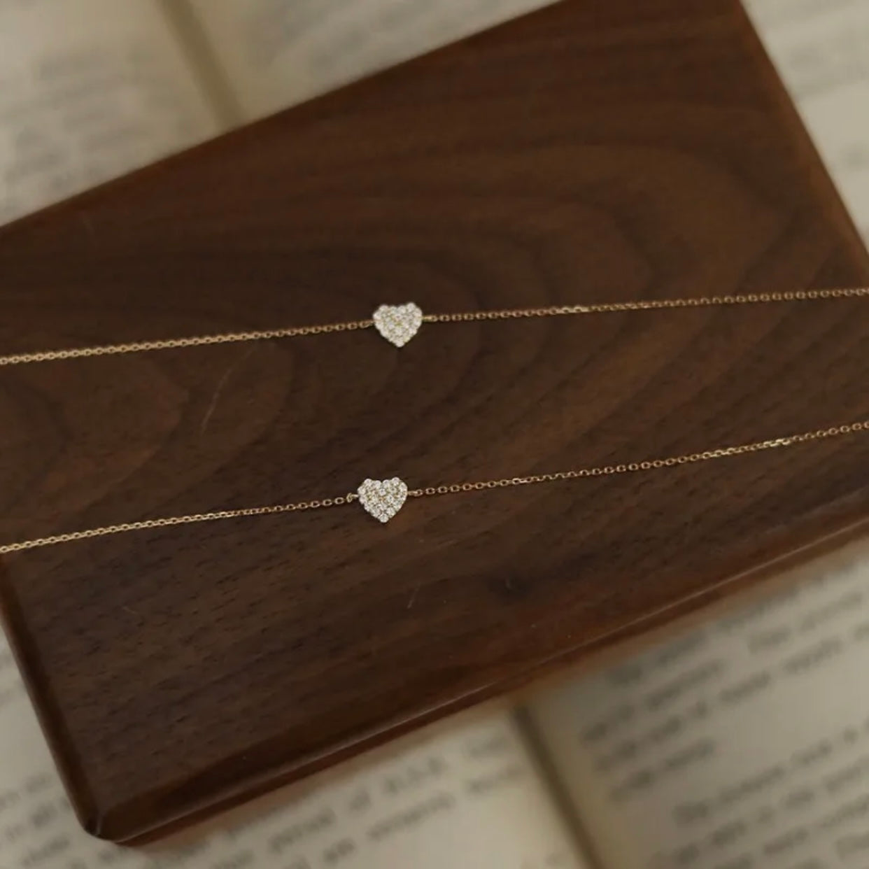 ANNABELLA STERLING SILVER PAVE HEART BRACELET
