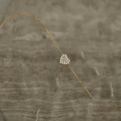 ANNABELLA STERLING SILVER PAVE HEART BRACELET