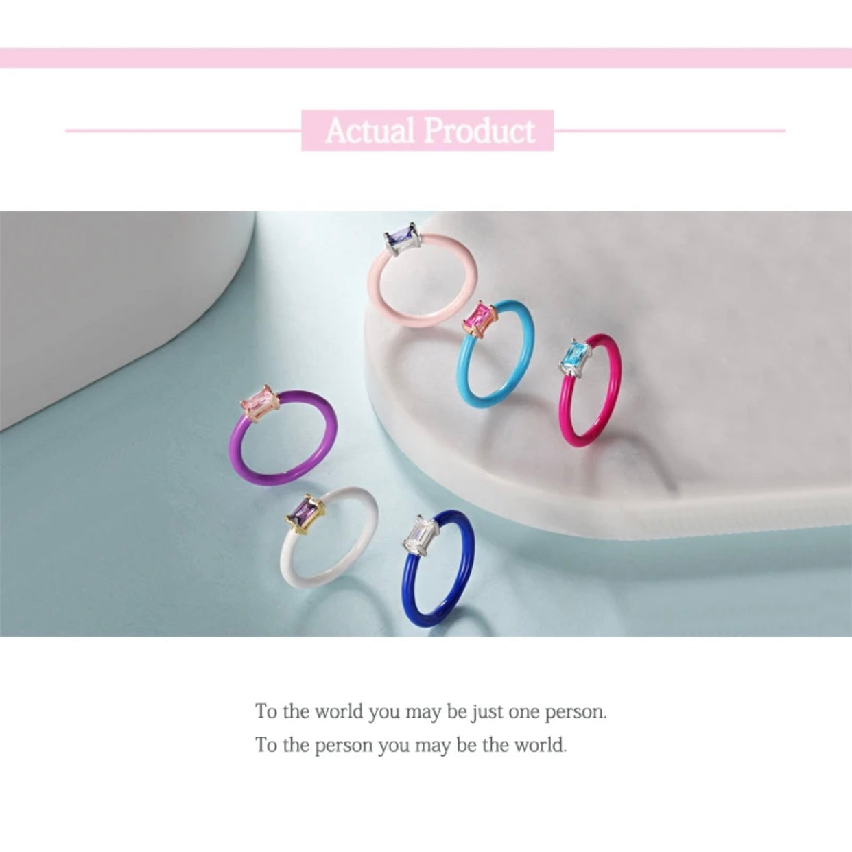 CELESTINA ENAMEL COLORFUL RINGS