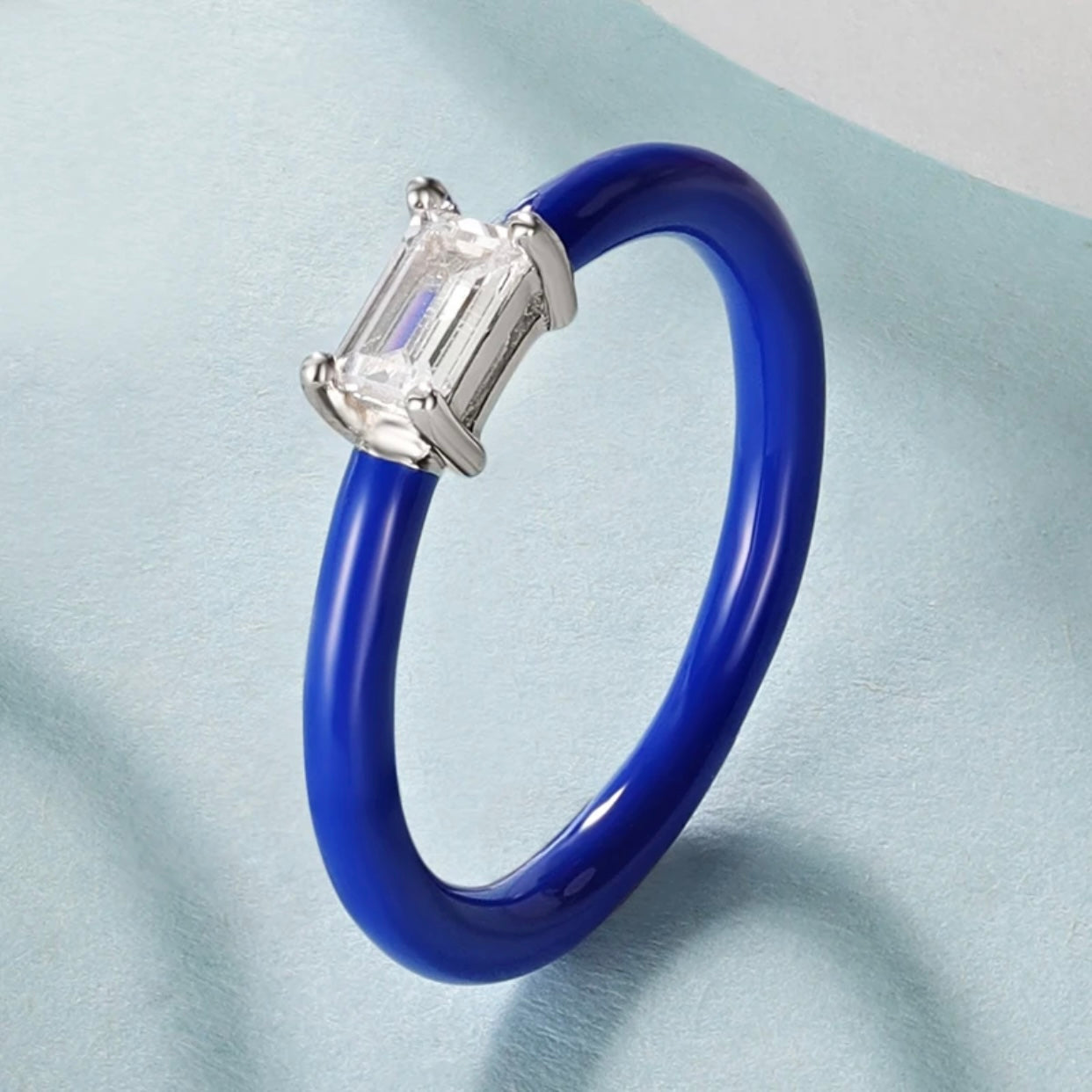 CELESTINA ENAMEL COLORFUL RINGS