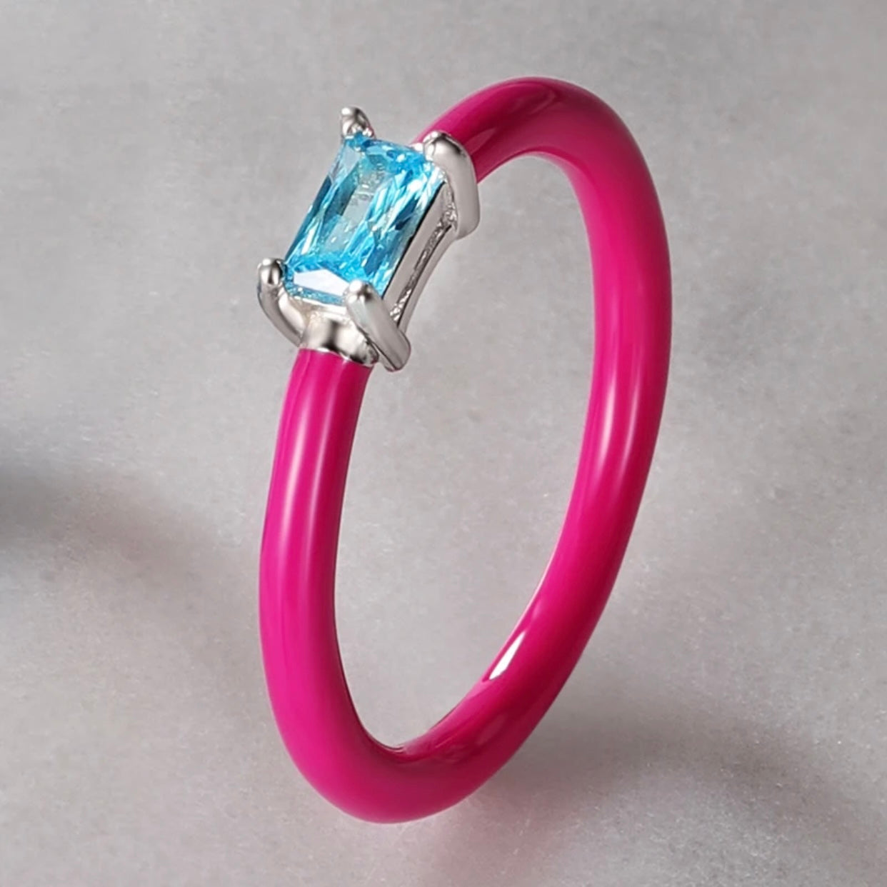 CELESTINA ENAMEL COLORFUL RINGS