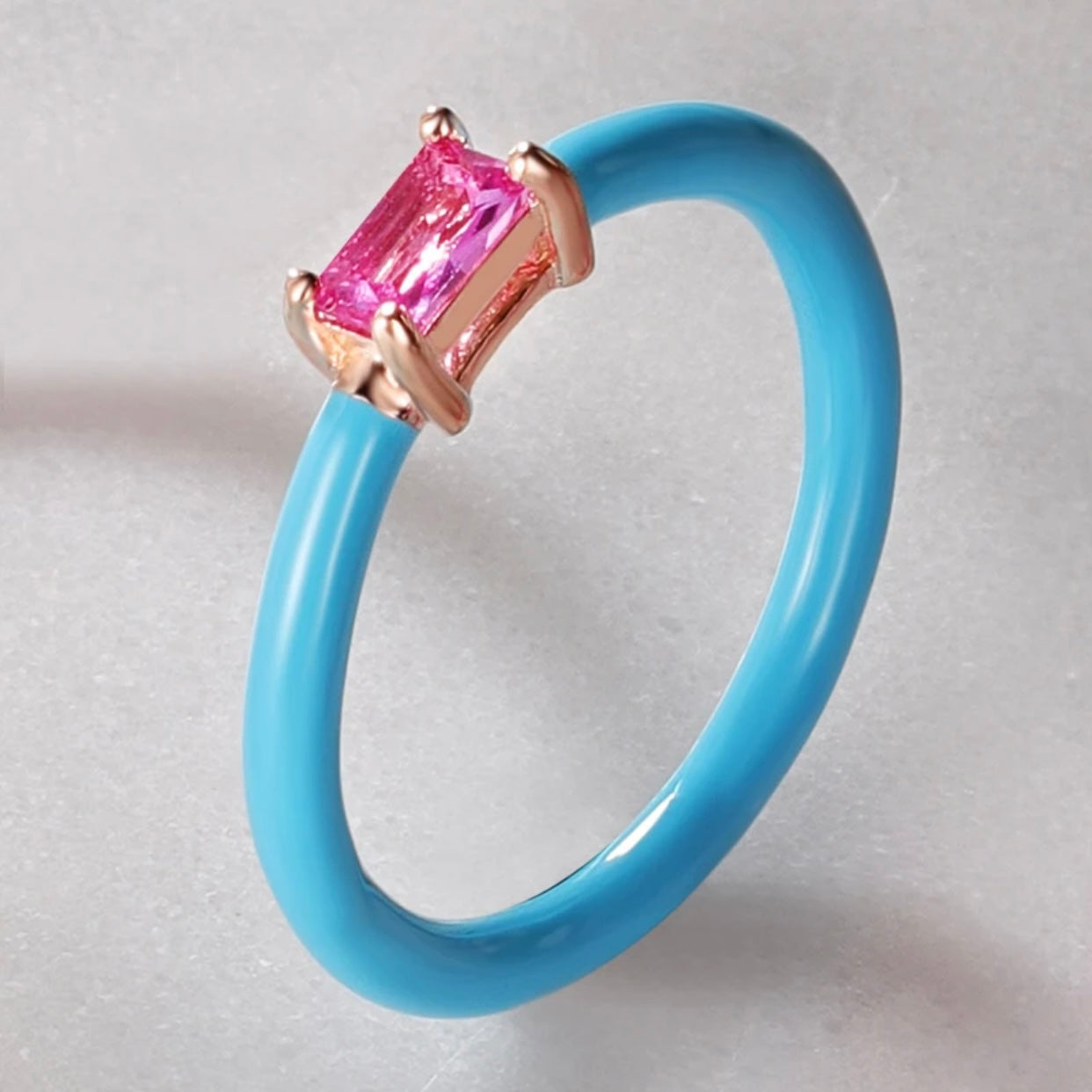 CELESTINA ENAMEL COLORFUL RINGS