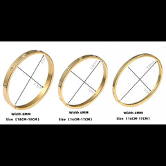 ENZO TITANIUM STEEL BLING CUFF BRACELET