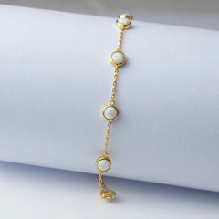 GIORGIA STERLING SILVER OPAL BRACELET