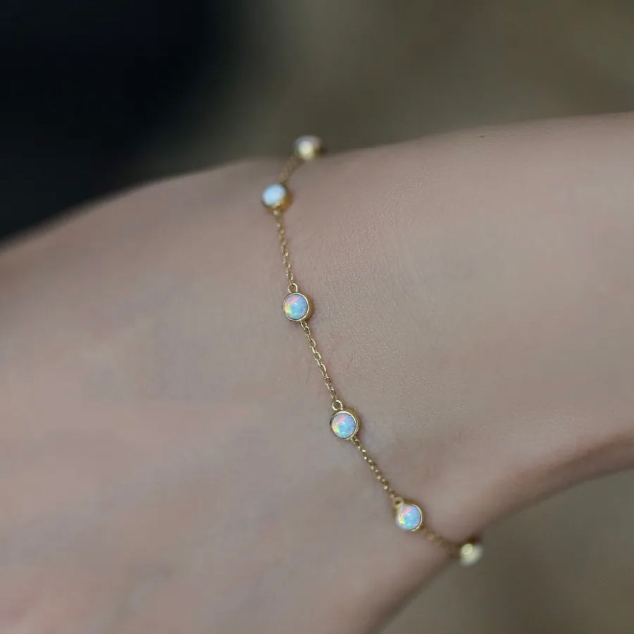 GIORGIA STERLING SILVER OPAL BRACELET