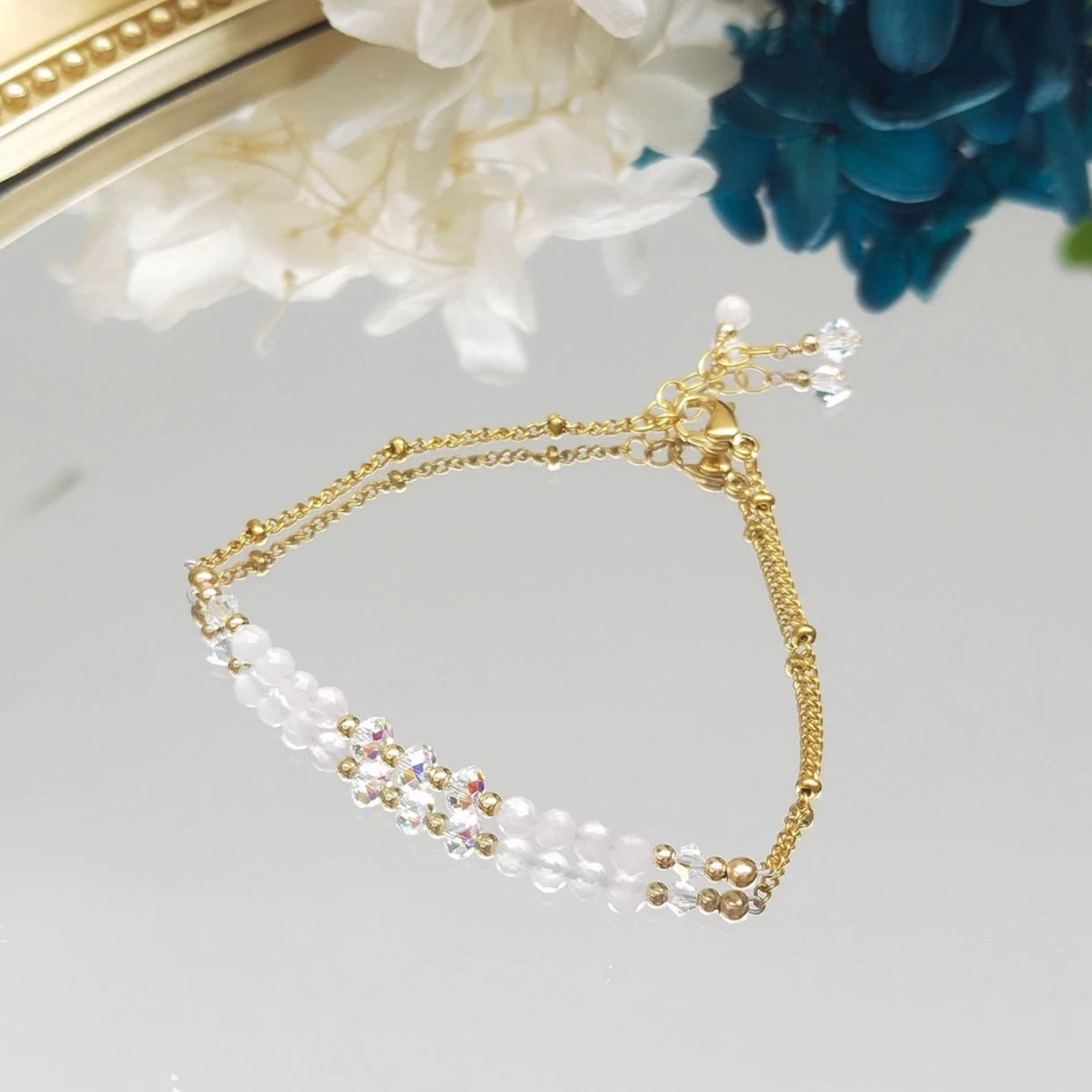 ROSE QUARTZ NATURAL STONE BRACELET