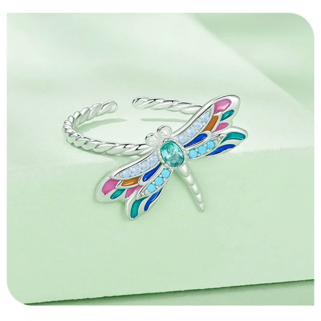 AMETHYST STERLING SILVER HUMMINGBIRD RING