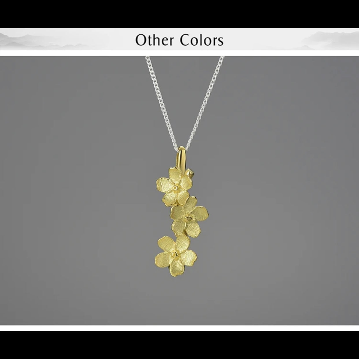 LOTUS FLOWER STERLING SILVER HANDCRAFTED NECKLACE