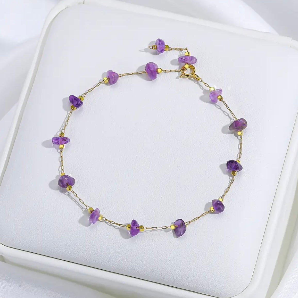 NATURAL STONES DAINTY BRACELET