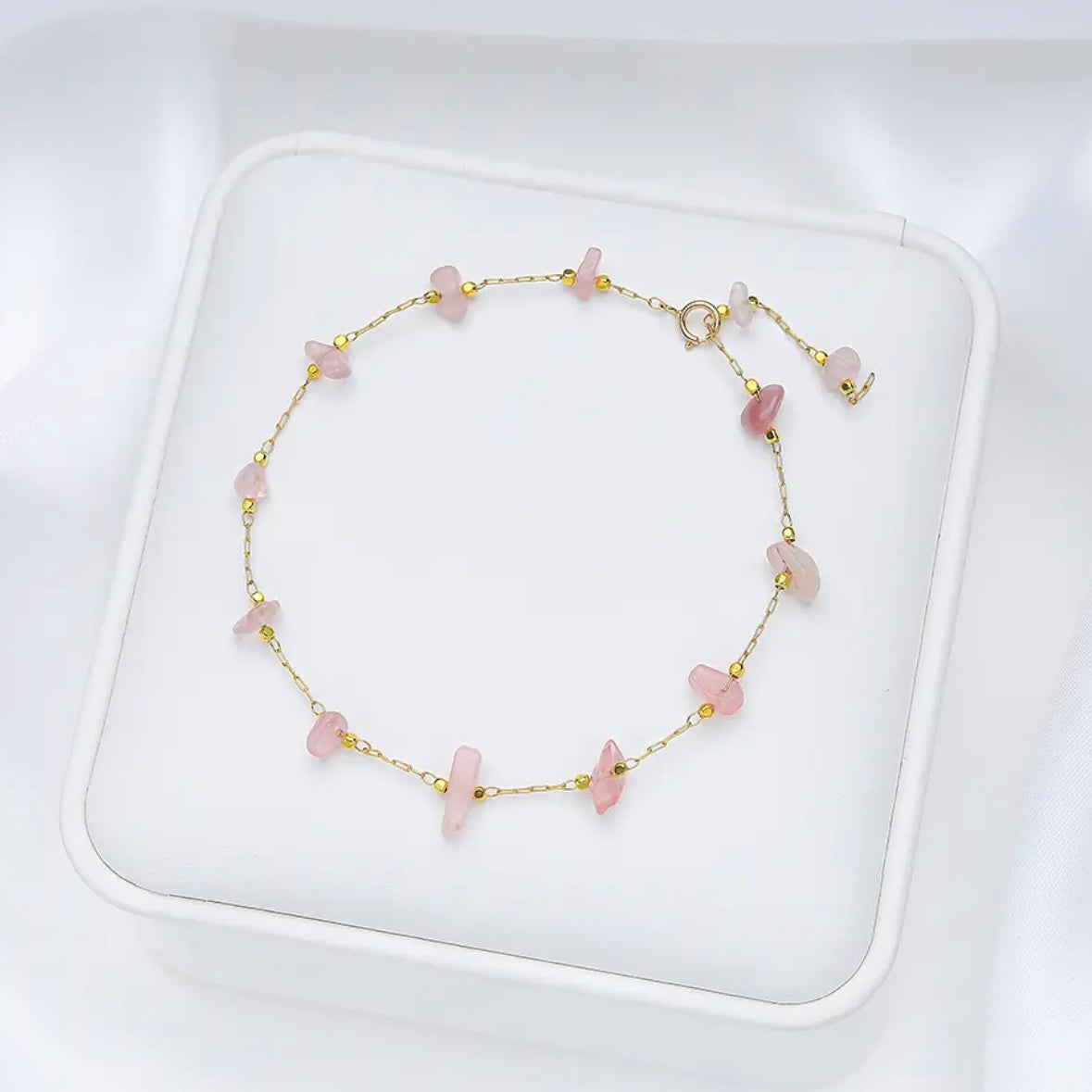 NATURAL STONES DAINTY BRACELET