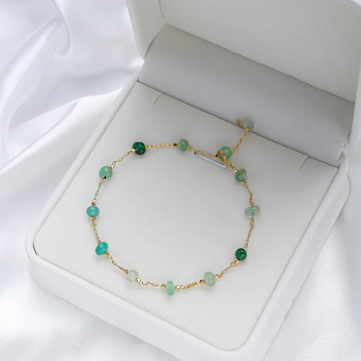 NATURAL STONES DAINTY BRACELET