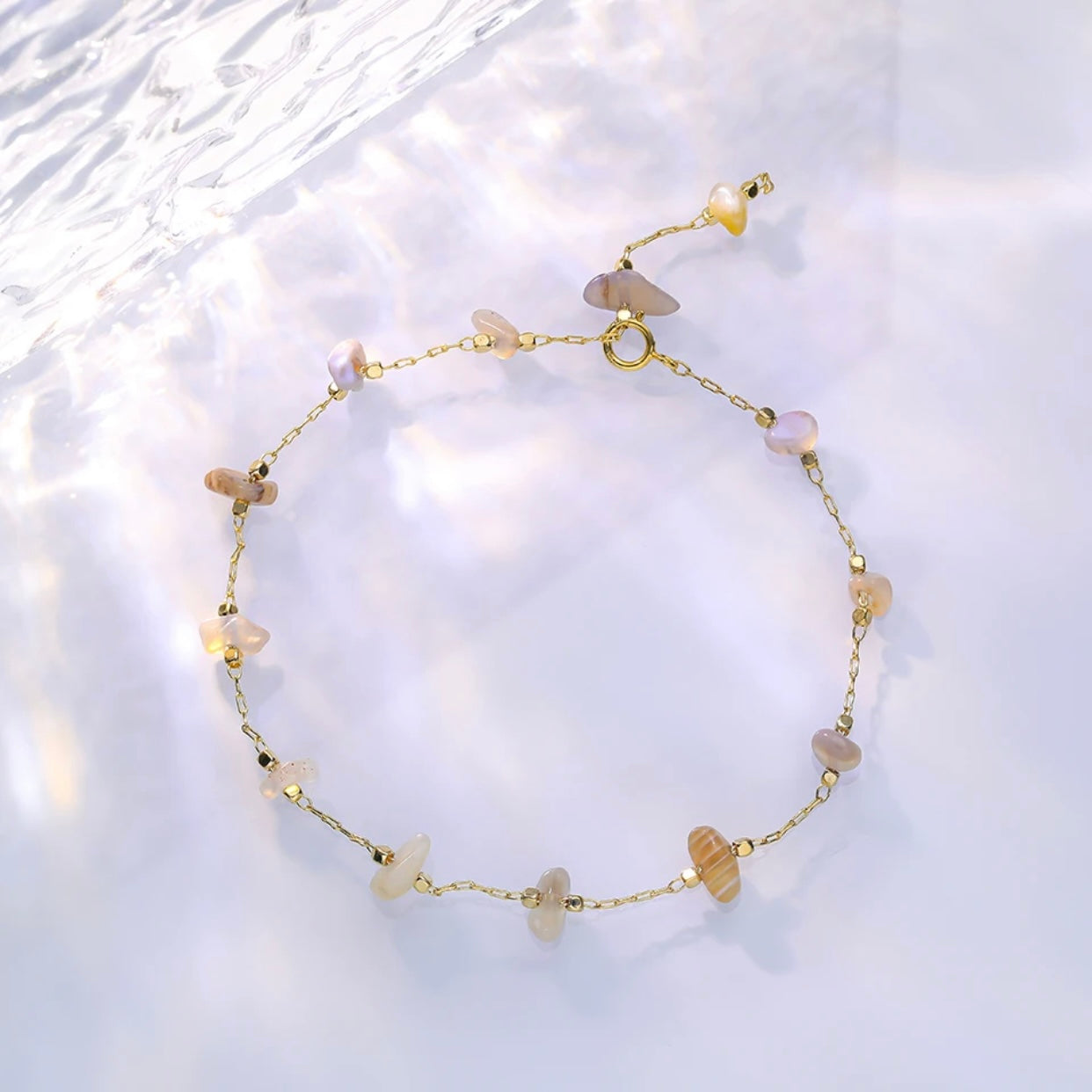 NATURAL STONES DAINTY BRACELET