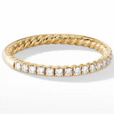 SARA STERLING SILVER PAVE BAND RING