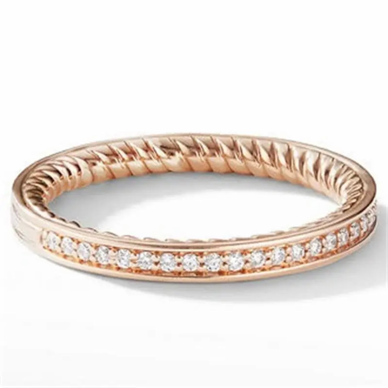SARA STERLING SILVER PAVE BAND RING