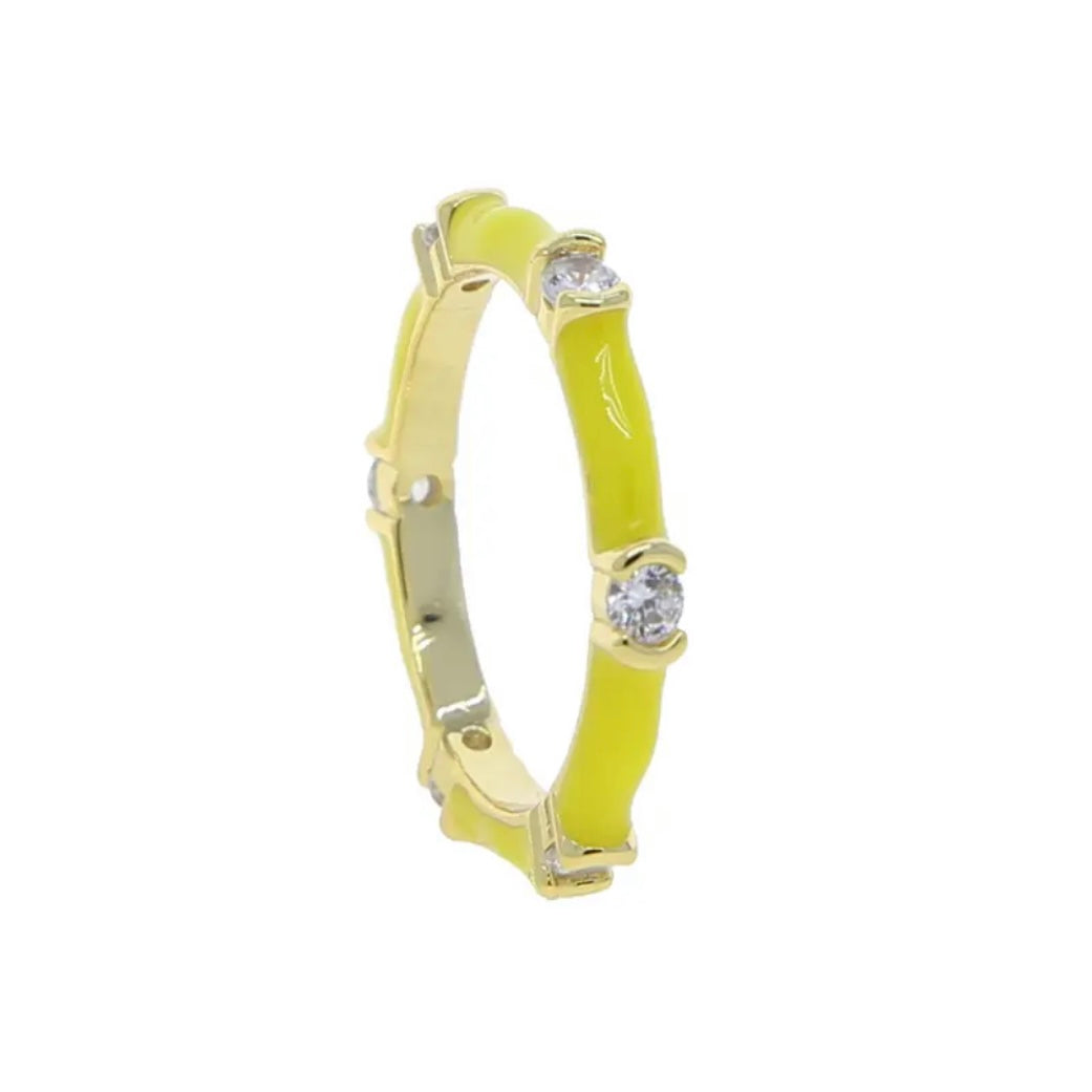 NORCISE COLORFUL ENAMEL RING