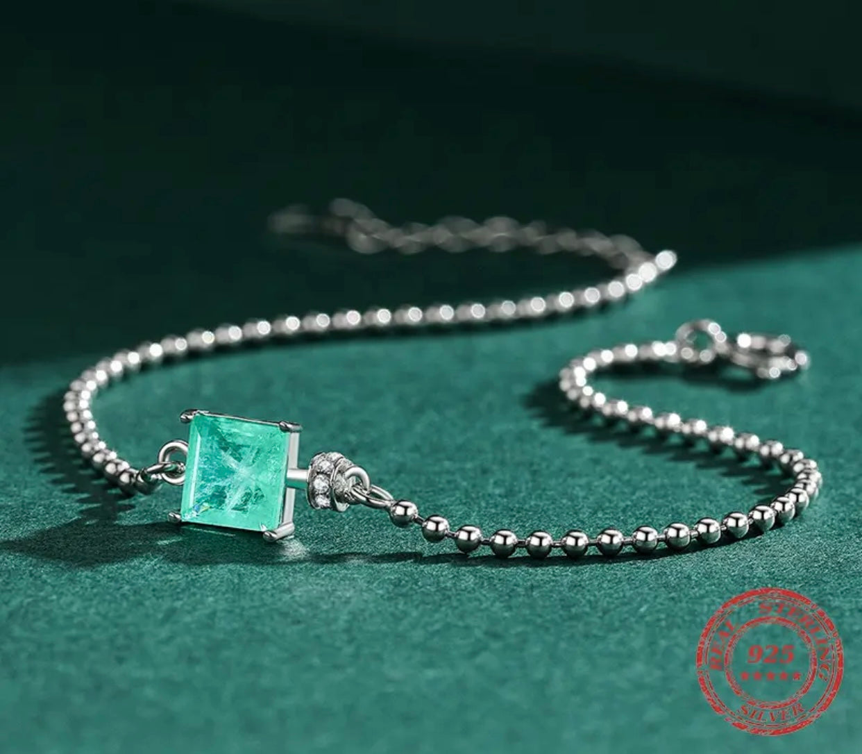 ANDREEA STERLING SILVER PARAIBA BRACELET