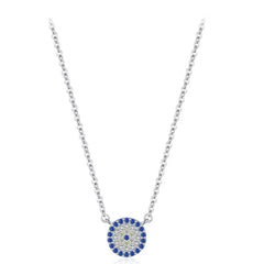 CRISTINA STERLING SILVER EVIL EYE NECKLACE