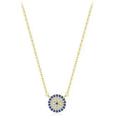 CRISTINA STERLING SILVER EVIL EYE NECKLACE