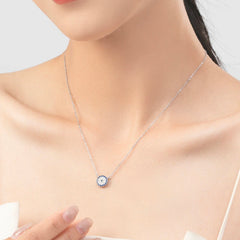 CRISTINA STERLING SILVER EVIL EYE NECKLACE
