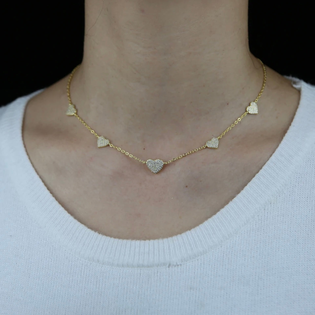 AMARIE STERLING SILVER HEART NECKLACE