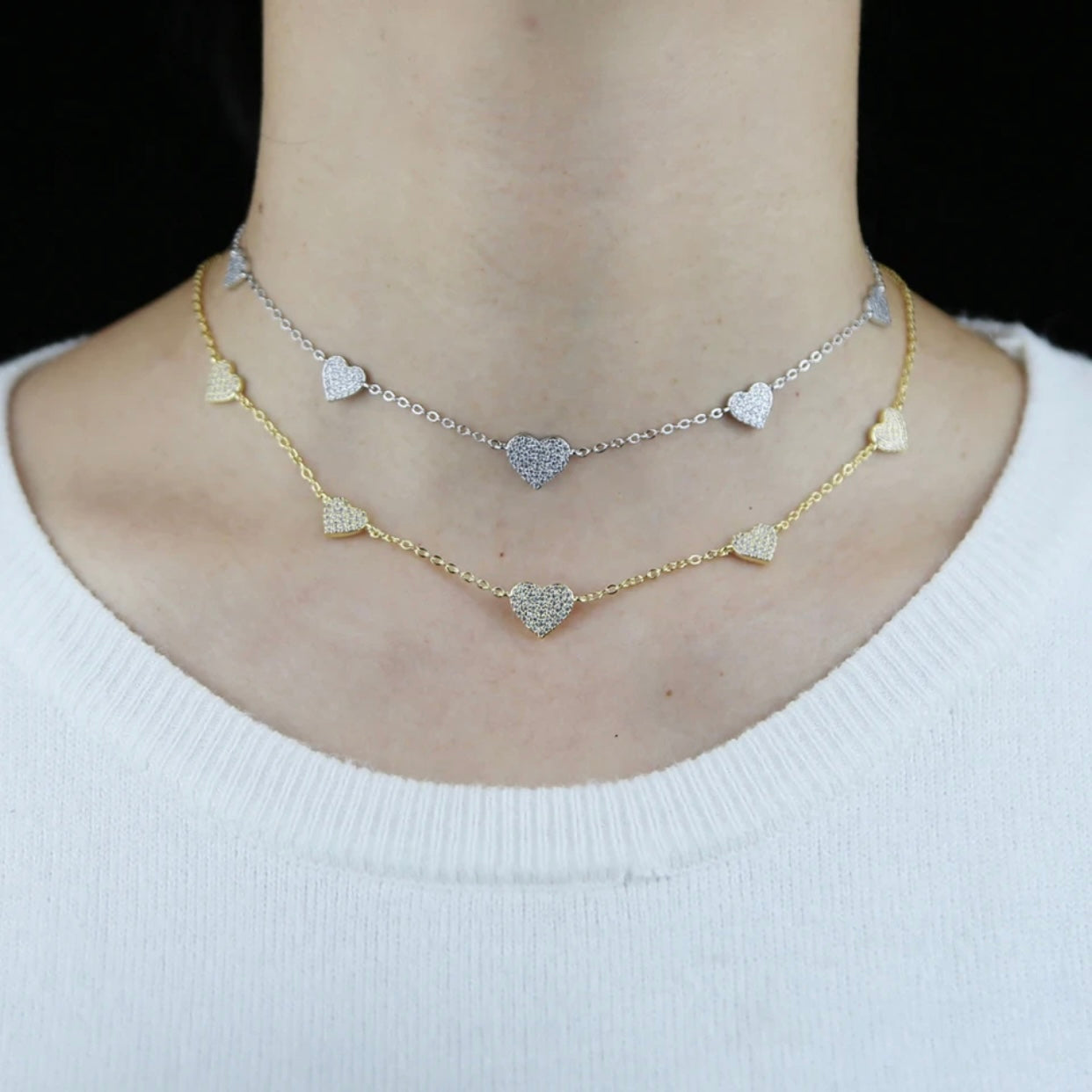 AMARIE STERLING SILVER HEART NECKLACE