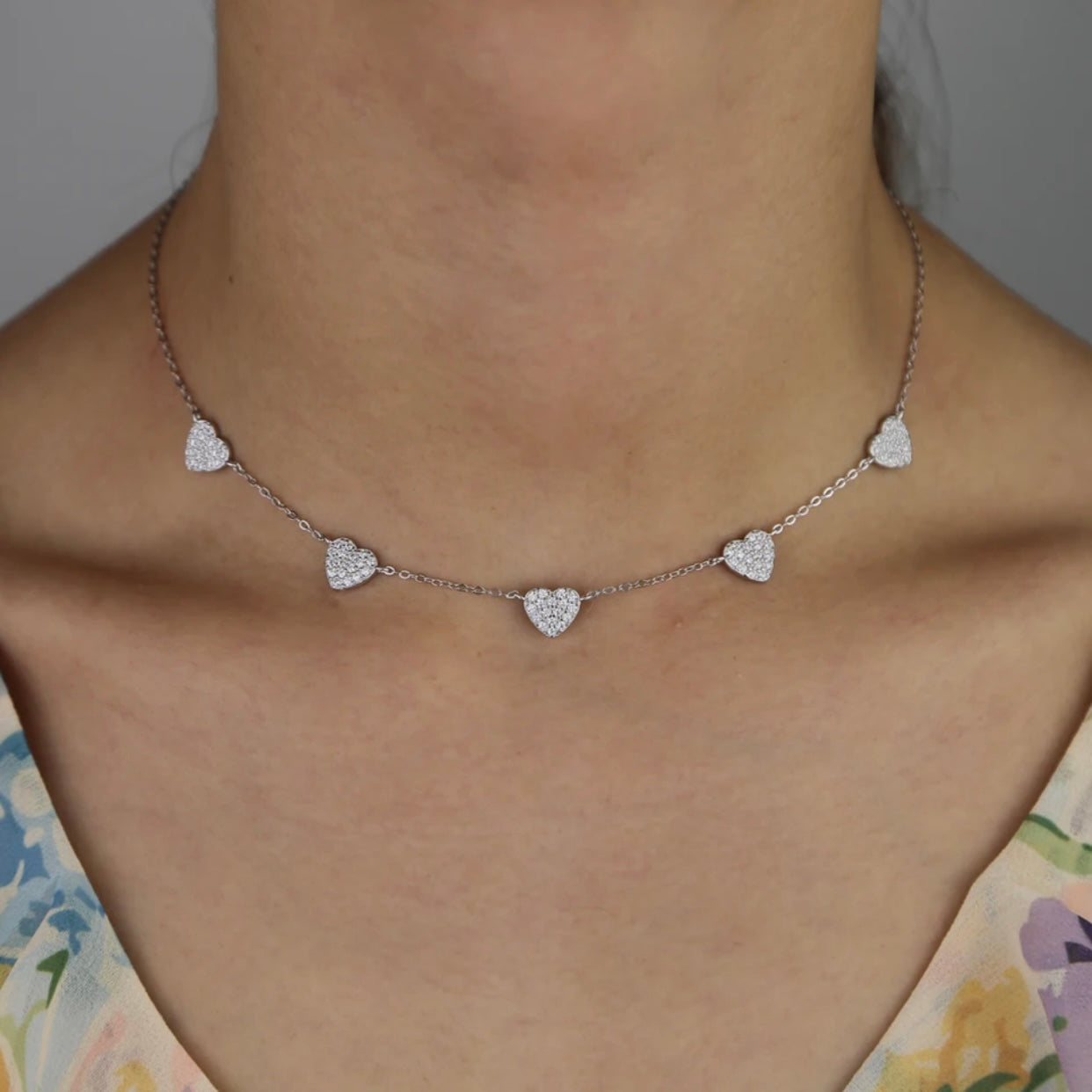 AMARIE STERLING SILVER HEART NECKLACE