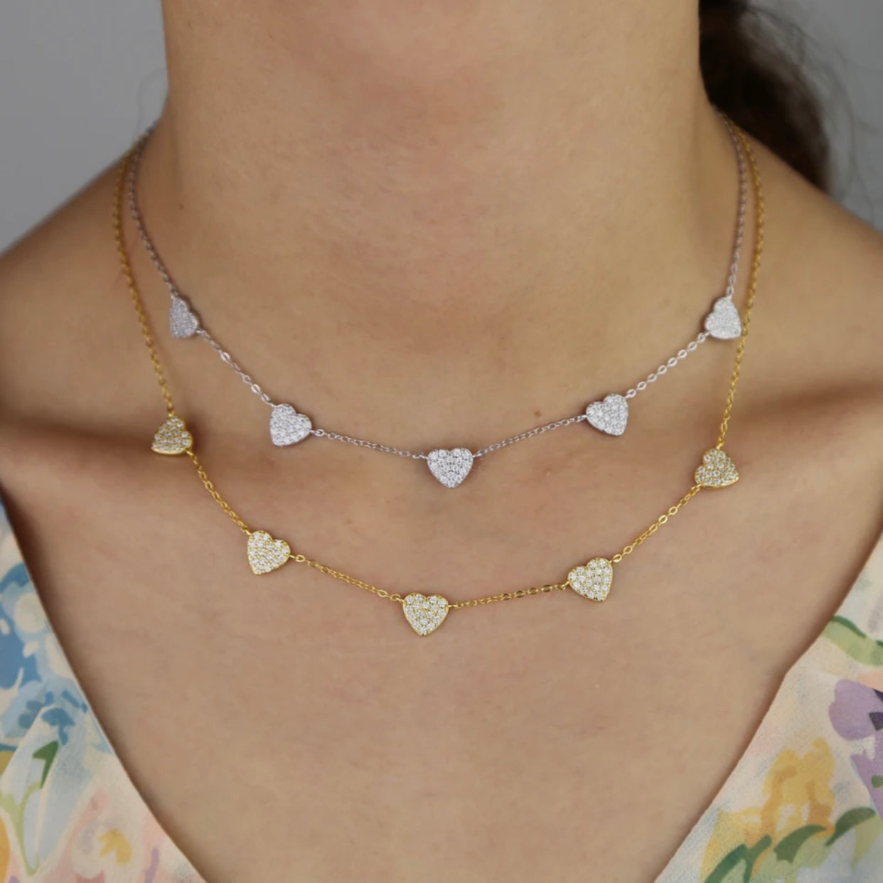 AMARIE STERLING SILVER HEART NECKLACE