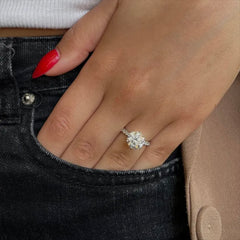 2CT ROUND CUT WHITE GOLD DIAMOND RING