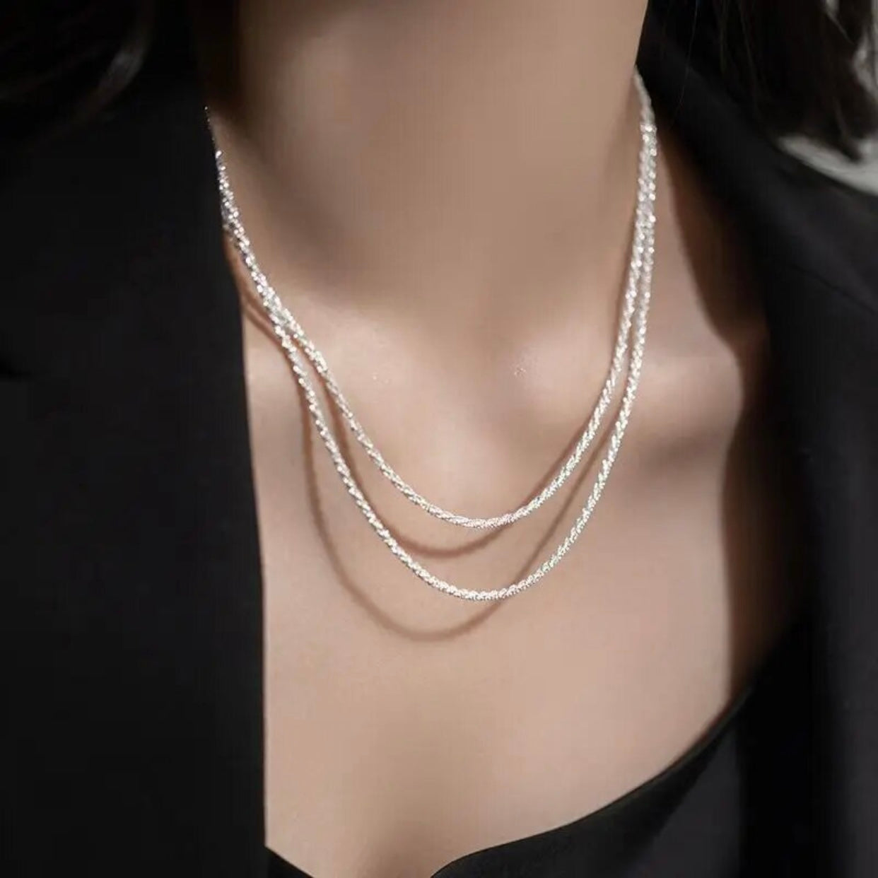 FABIOLA DIAMOND CUT ROPE CHAIN NECKLACE