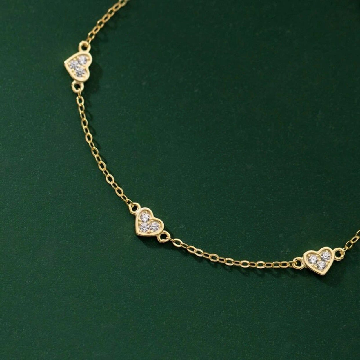 MADDIE FAITH STERLING SILVER HEART PENDENT BRACELET