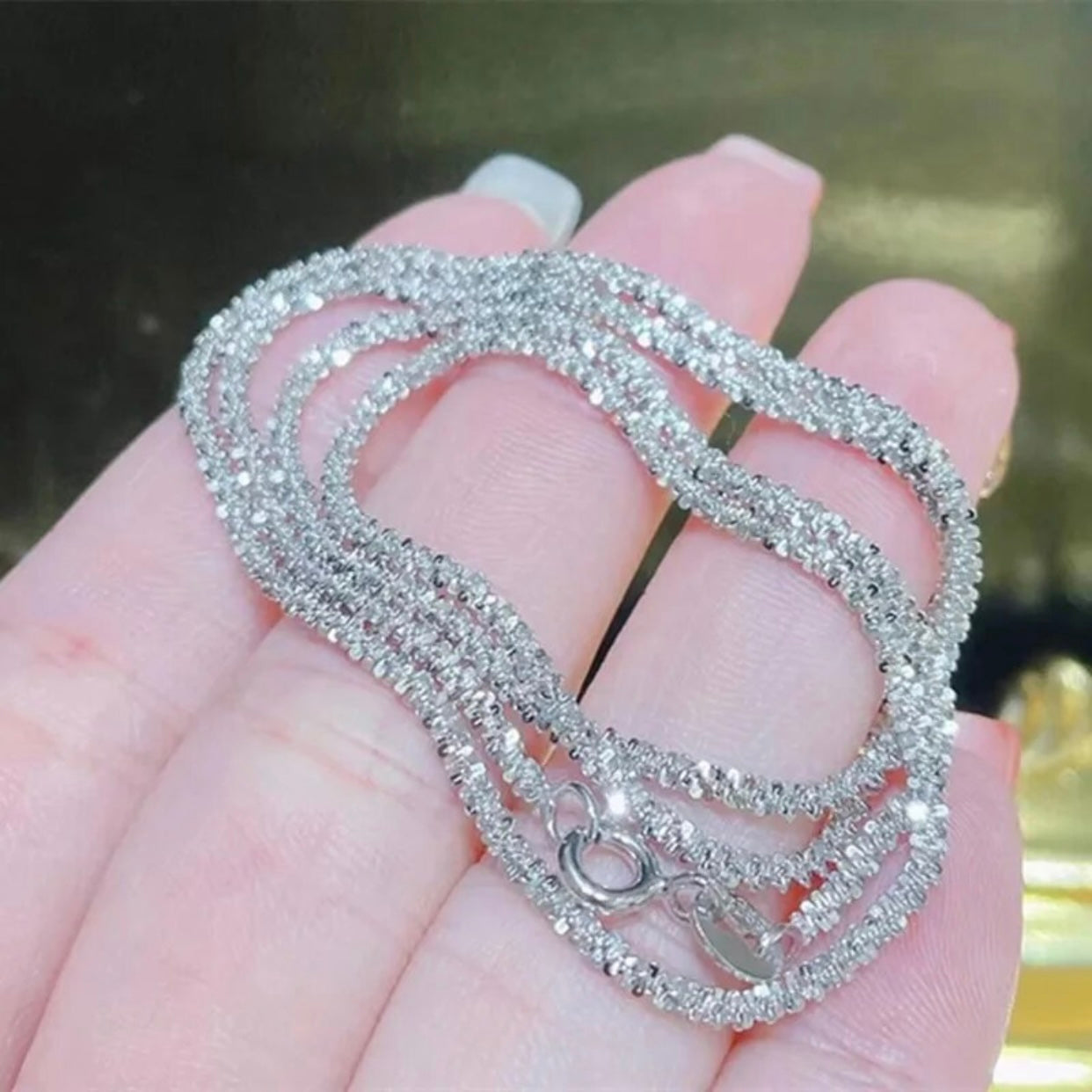 FABIOLA DIAMOND CUT ROPE CHAIN NECKLACE