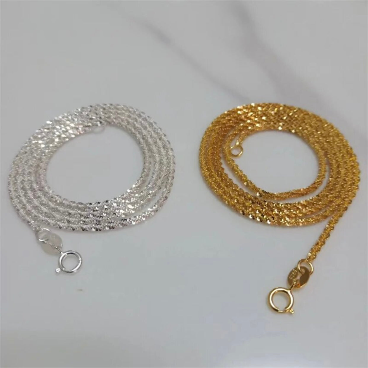 FABIOLA DIAMOND CUT ROPE CHAIN NECKLACE