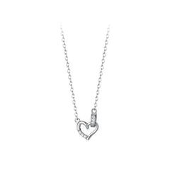 MELICENT DAINTY HEART CHARM NECKLACE
