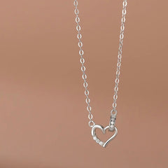 MELICENT DAINTY HEART CHARM NECKLACE