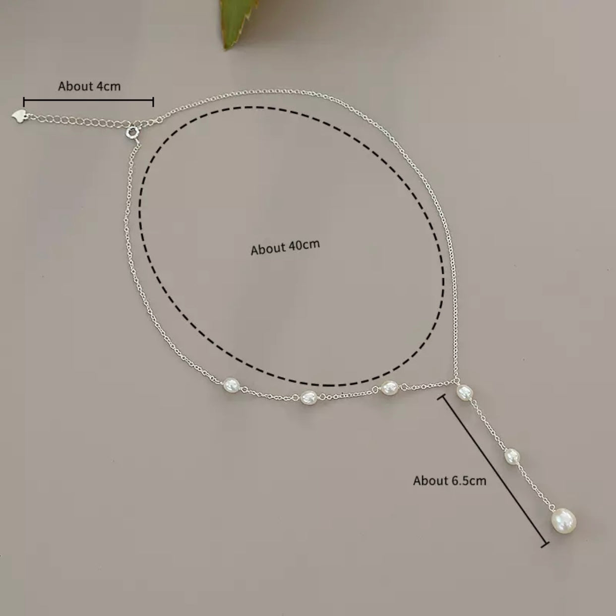 PERLA STERLING SILVER FRESHWATER PEARLS LARIAT NECKLACE