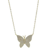 EVELYN PAVE BUTTERFLY NECKLACE